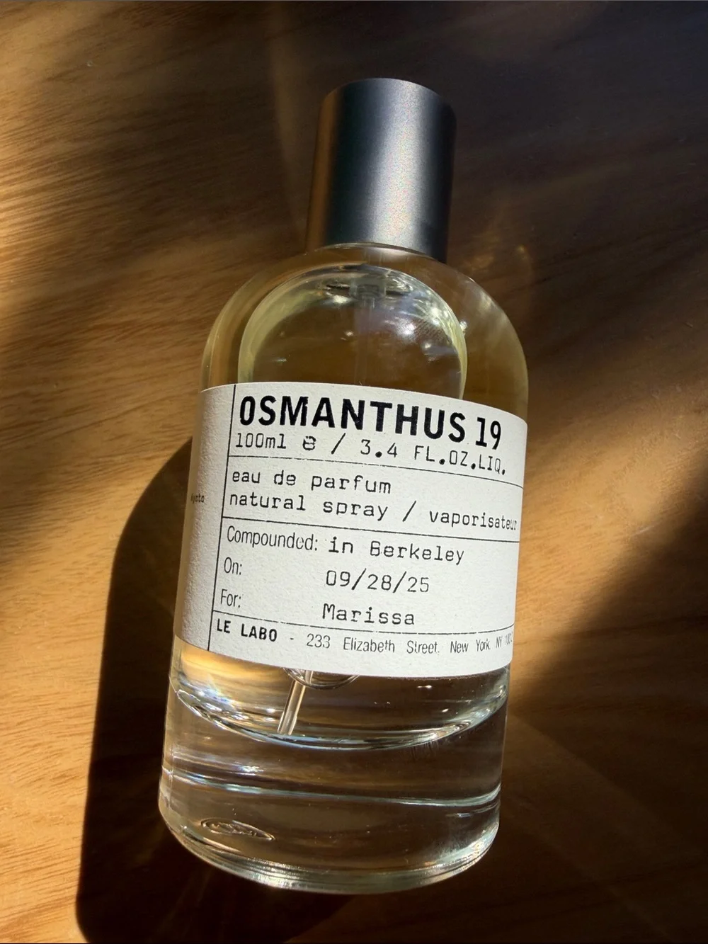 Le Labo Osmanthus 19 city exclusive Tokyo